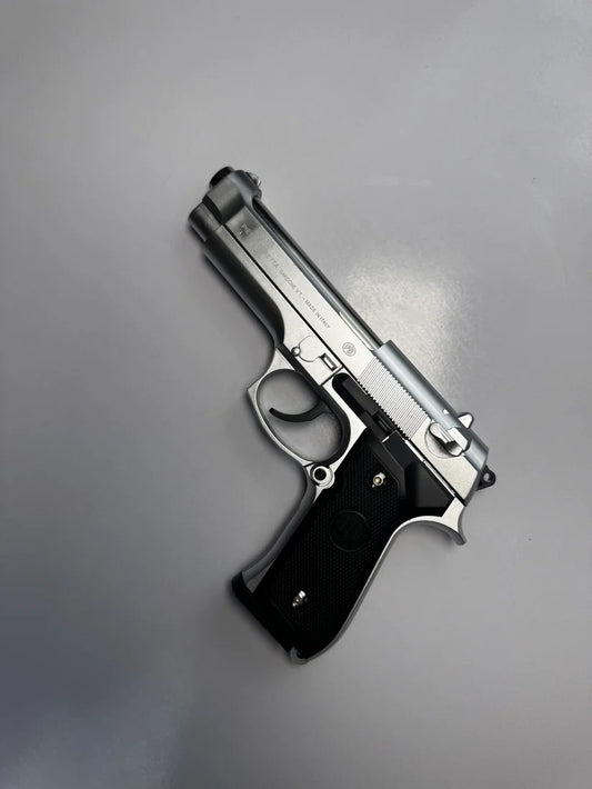 Silver M92 Beretta Airsoft Toy Gun – Realistic, Durable & Fun for Airsoft Enthusiasts